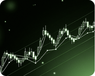 Icon representing financial markets and trend prediction